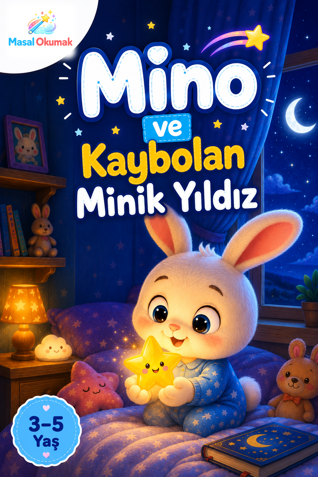 Mino ve Kaybolan Minik Yıldız çocuk masalı kapak görseli