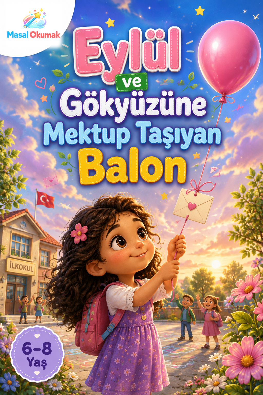 Eylül ve Gökyüzüne Mektup Taşıyan Balon çocuk masalı kapak görseli