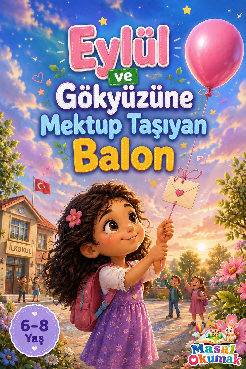 Eylül ve Gökyüzüne Mektup Taşıyan Balon çocuk masalı kapak görseli