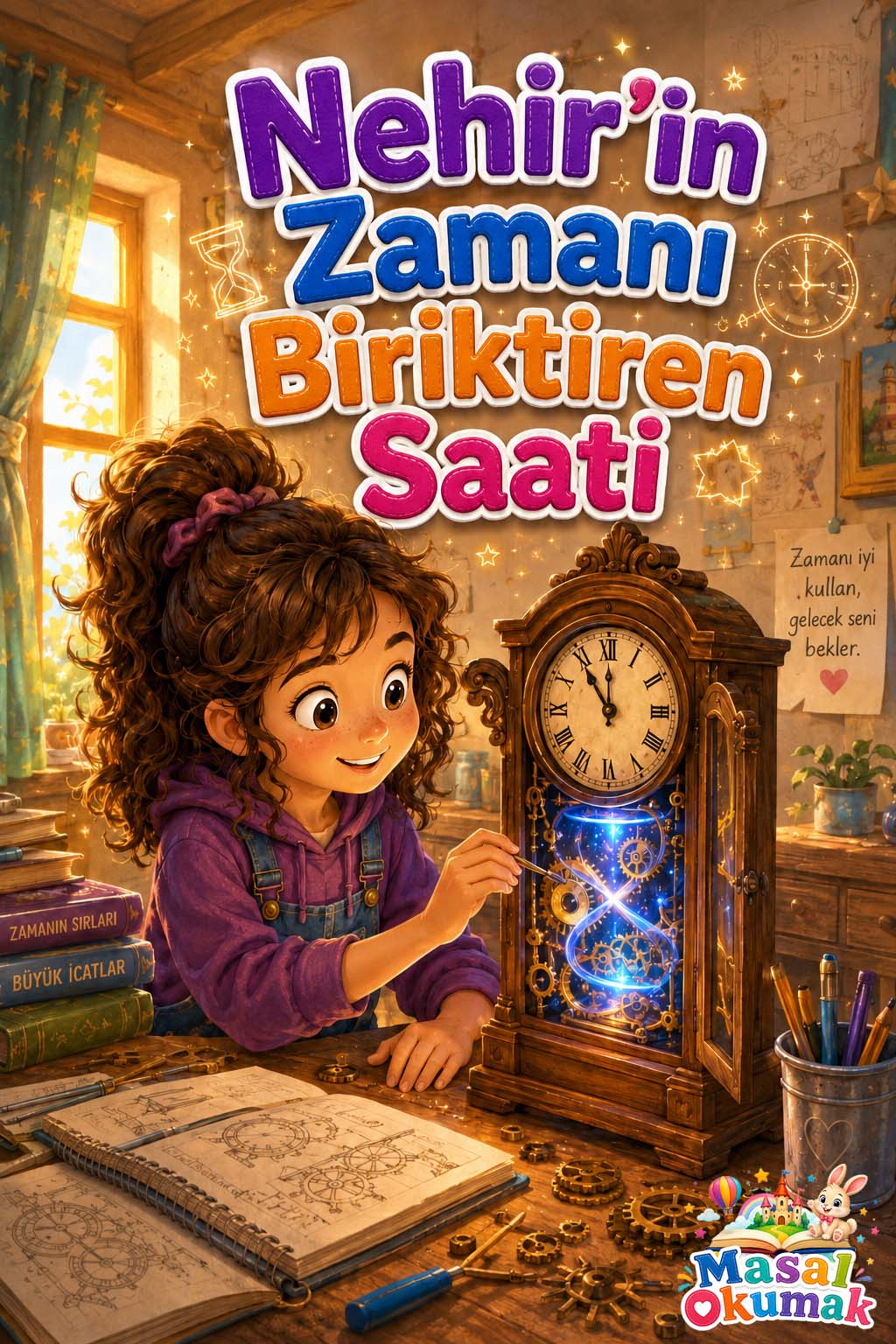 Nehir’in Zamanı Biriktiren Saati çocuk masalı kapak görseli