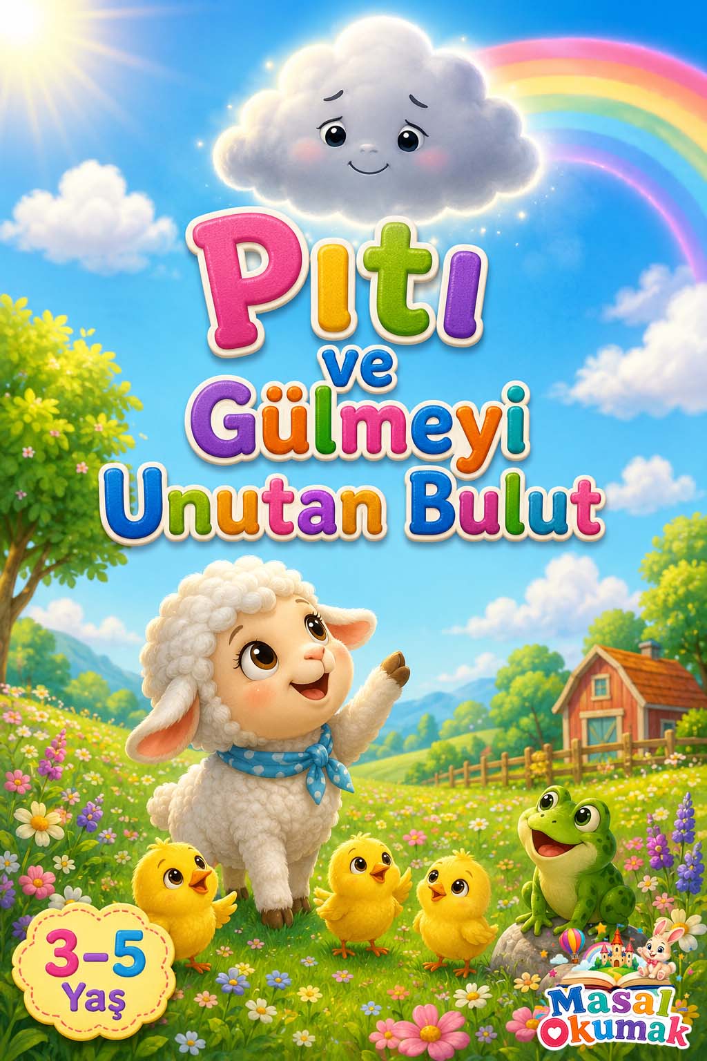 Pıtı ve Gülmeyi Unutan Bulut çocuk masalı kapak görseli